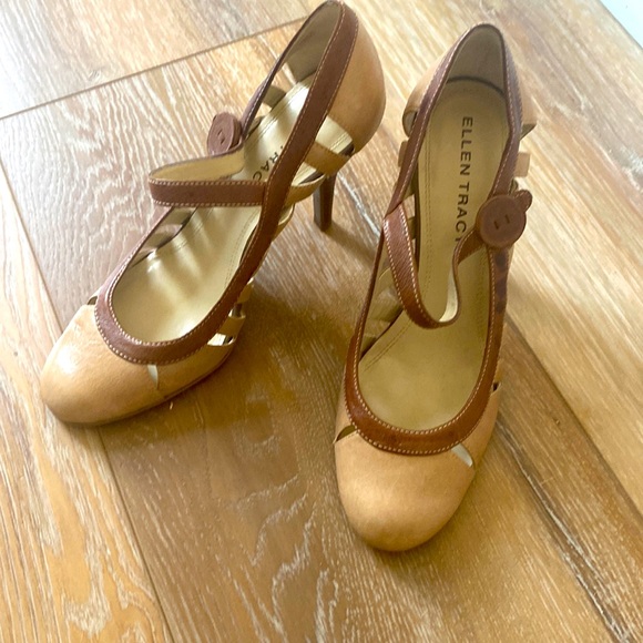 Ellen Tracy retro looking heels. 6 1/2 M Barely worn - Picture 1 of 6